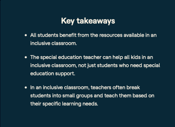 Benefits of Inclusive education Classrooms