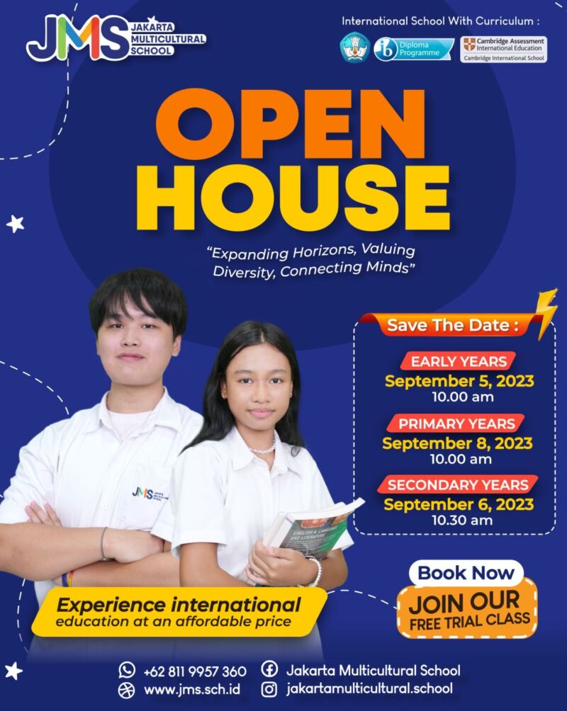 JMS OPEN HOUSE SEPT 2023 - Jakarta Multicultural School